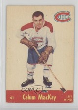 1955-56 Parkhurst Quaker Oats Green Back Calum MacKay #41 0mx5