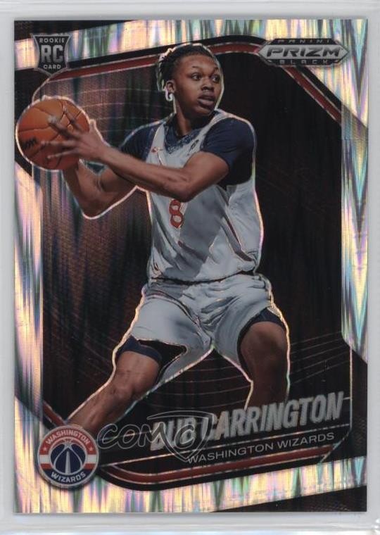 2024-25 Panini Prizm Black Skewed 111/249 Bub Carrington #92 Rookie RC s3g