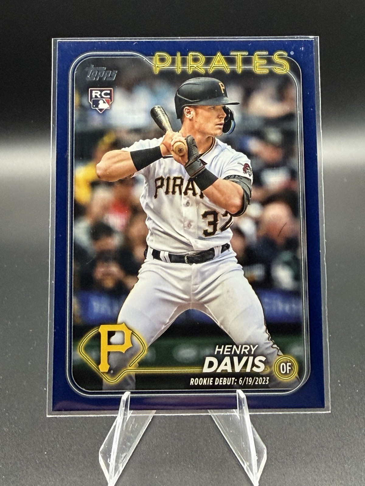 2024 Topps Update Series - Rookie Debut Henry Davis #US162 Royal Blue (RC)