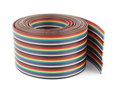 Pc Accessories - IDC 40P 10 Feet Rainbow Color Flat Ribbon Cable for 2.54mm 0...