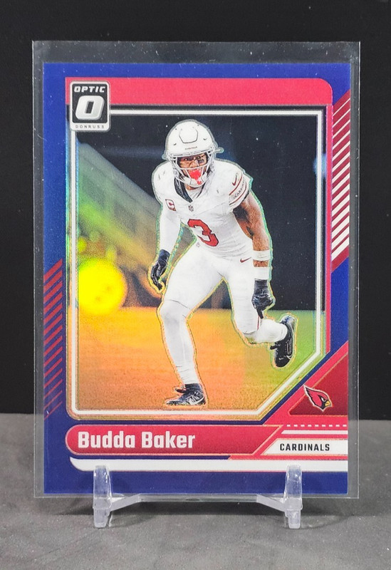 2024 Donruss Optic Budda Baker Blue Prizm #'ed /199 Card #6 Arizona Cardinals