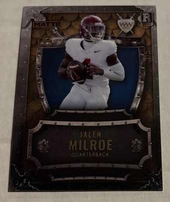 Jalen Milroe- #1/5- 2025 Wild Card Matte Rookie Weekend Warrior Seahawks 