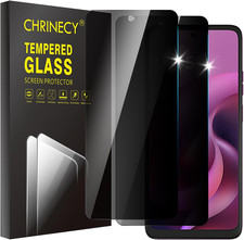 2 Pack Privacy Screen Protector for Motorola Moto G 5G 2026 Tempered Glass 9H