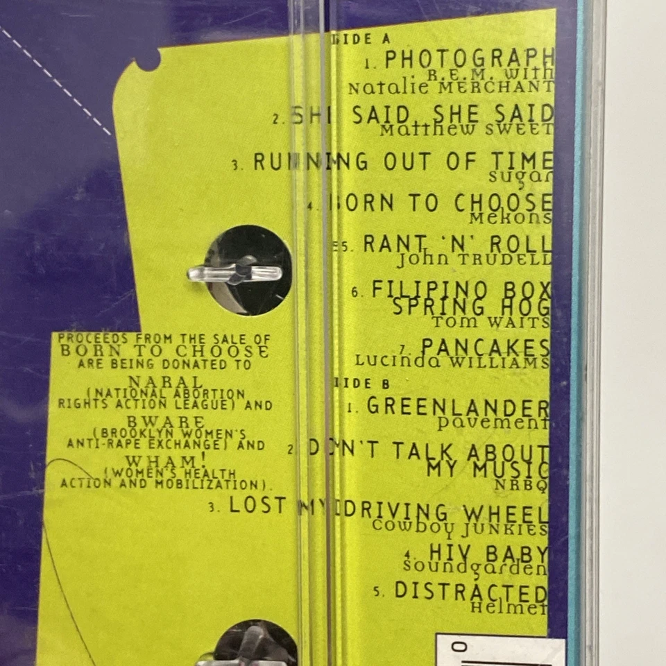 Born To Choose - Various Artists (1993 Cassette) Rock & Pop Music REAL PICTURES! Foto 3 de 4