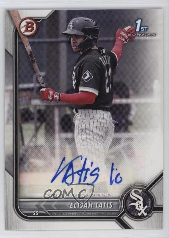 2022 Bowman Paper Prospect Auto Elijah Tatis #PPA-ET Auto 0q21