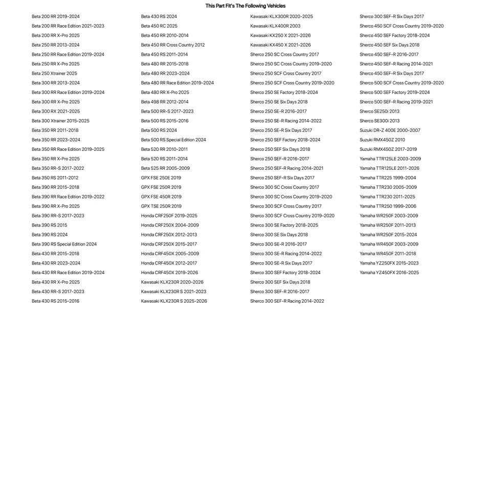 Tusk Motorcycle Enduro Lighting Kit For Sherco SE300i 2013 - Изображение 4 из 4