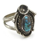 Southwest Signed Sterling Turquoise Black Onyx Red Coral Rings Lot of 5 #S5343-2 — photo 8