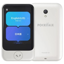 Japan NEW POCKETALK S2 White PTS2-W Translator 2-Year Global Sim 1-Year Warranty