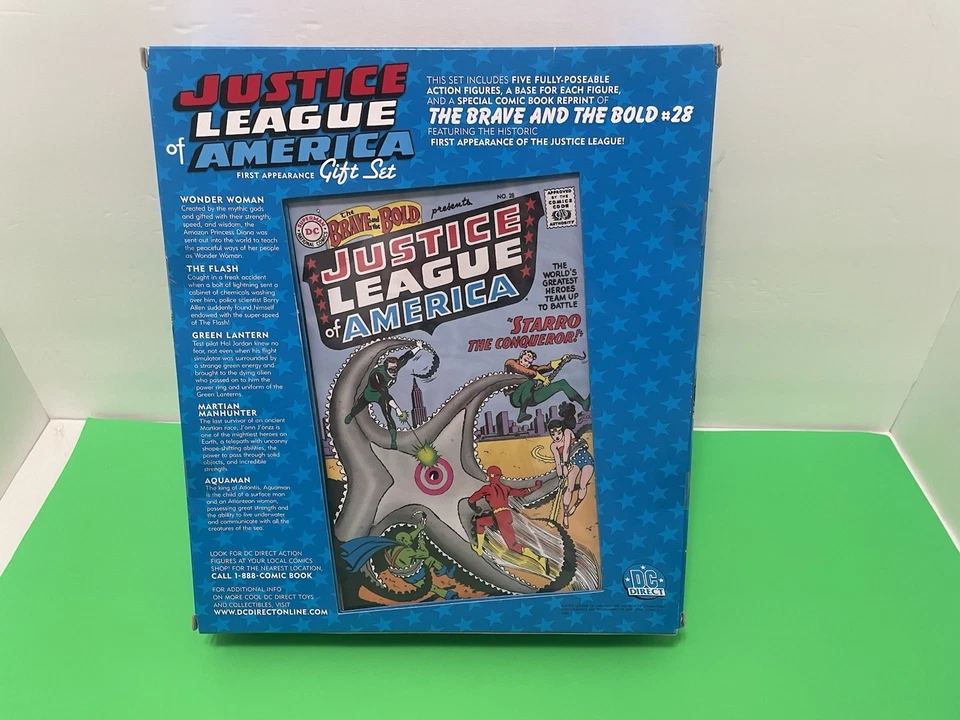 DC DIRECT PRIMERA APARICIÓN LIGA DE LA JUSTICIA DE AMÉRICA PAQUETE DE 5 NUEVO 2002. Foto 4 de 4