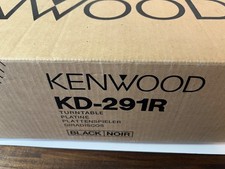 Kenwood KD-291R Turntable Platine BLACK New, Open Box.