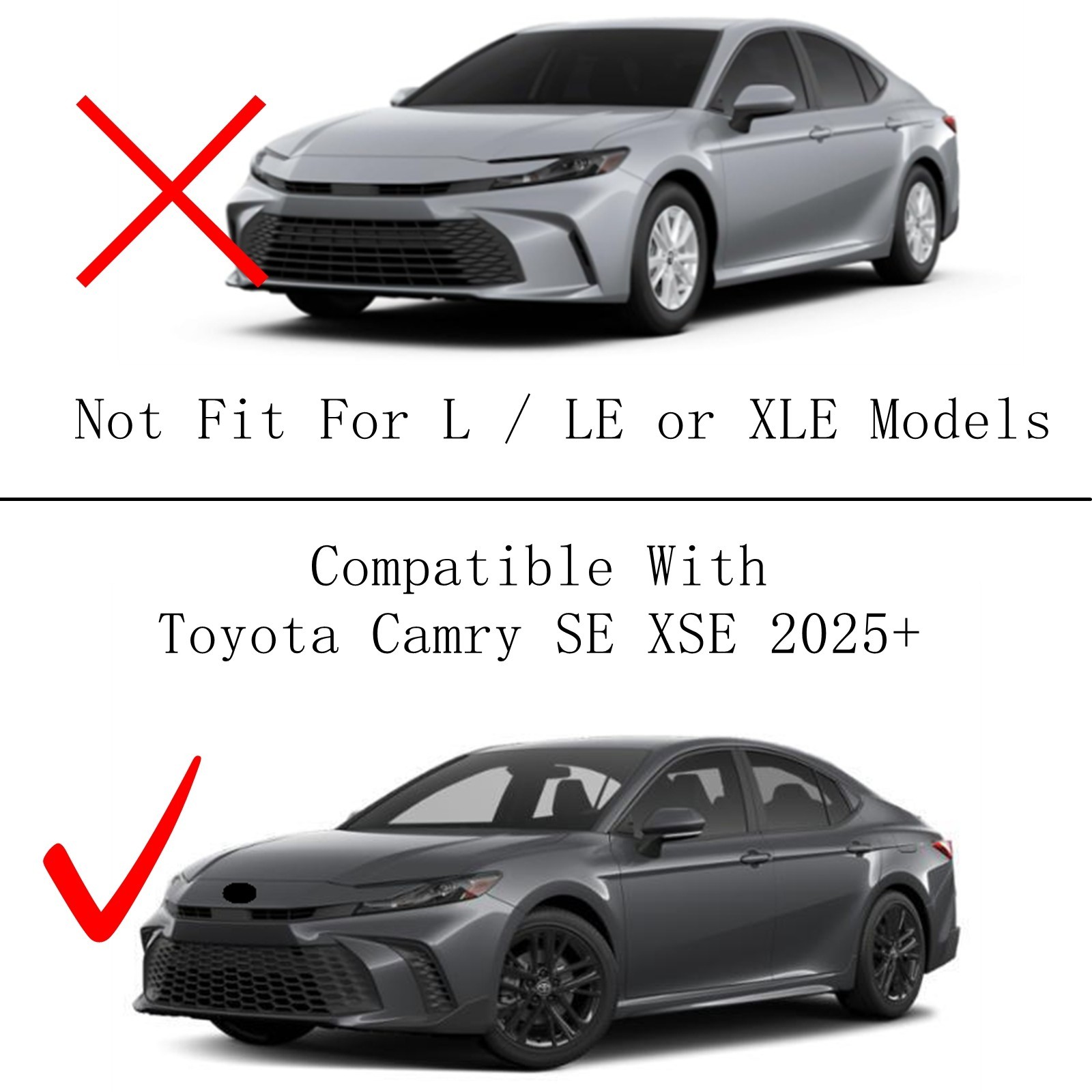 Pair Dual Color LED Fog Lights DRL Turn Signals For Toyota Camry SE XSE 2025+