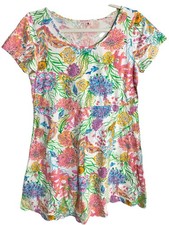 Fresh Produce Floral Cotton Dress Sz S Made USA Style Colors Spring Summer SALE!