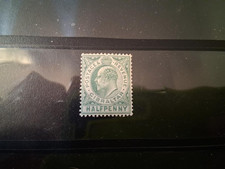 GIBRALTAR #49 MINT HINGED HALF PENNY BLUE GREEN (LOT 17)
