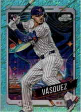 2024 Topps Cosmic Chrome Aqua Equinox Refractors #144 Luis Vasquez UER /199 - BB