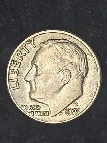 1973 D Roosevelt Dime Circulated