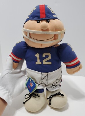 Vintage Kamar NY Giants NFL Football #12 Doll Stuffed Plush With