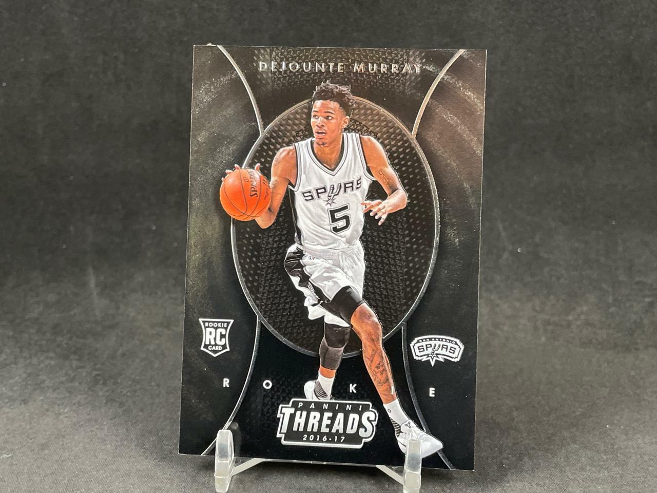 2016-17 PANINI THREADS DEJOUNTE MURRAY #283 ROOKIE ETCH SAN ANTONIO SPURS