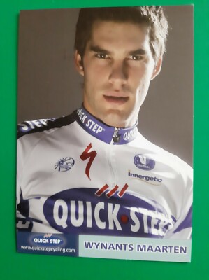 CYCLING cycling card MAARTEN WYNANTS team QUICK STEP Innergetic 2009