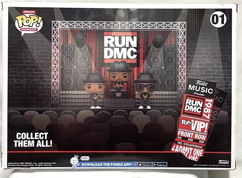 NEW Funko Pop! Deluxe Moment: RUN DMC IN CONCERT-3 Vinyl Figures 2022 Exclusive - Picture 3 of 6