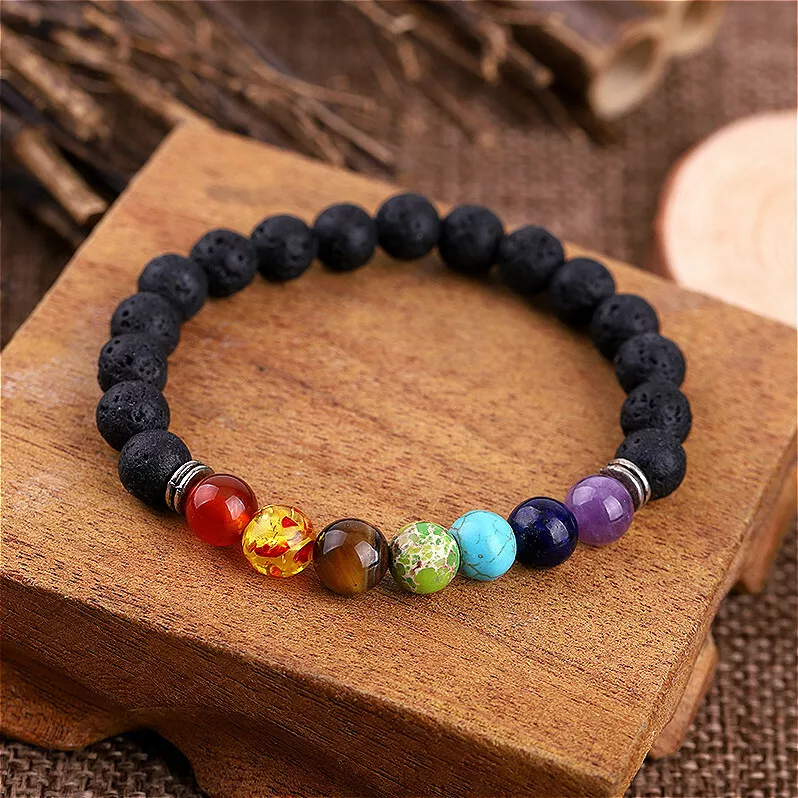 Top Plaza 7 Chakra Reiki Healing Bracelet Real India | Ubuy