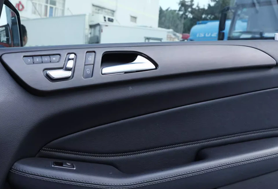 Oak wood grain Inner Door Panel Decor Cover Trim For Mercedes-Benz ML350 12-2015 - Image 3 of 4