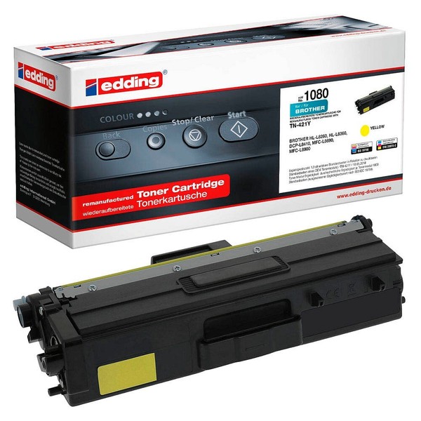 Edding EDD-1080 Gelb Toner Kompatibel Zu Brother TN-421Y HL-L 8260 CDW/8360 Cdw-image