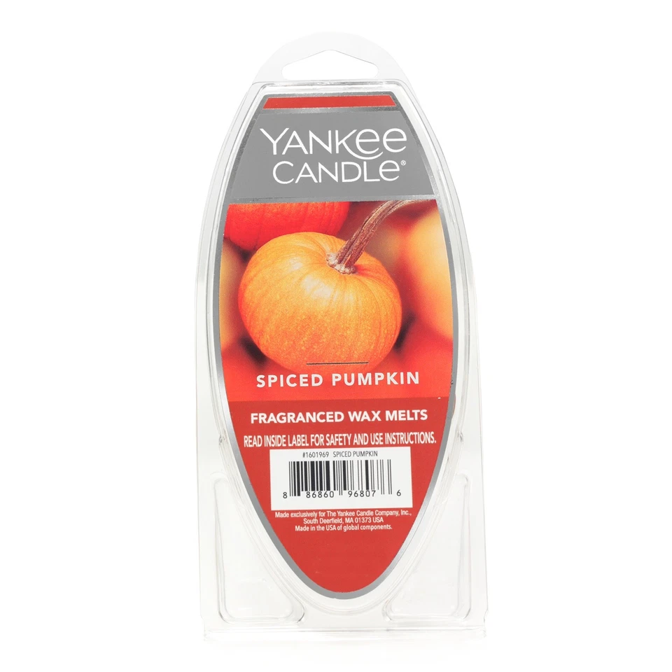 Vela Yankee Spiced cera de abóbora derrete 6ct - Imagem 2 de 3