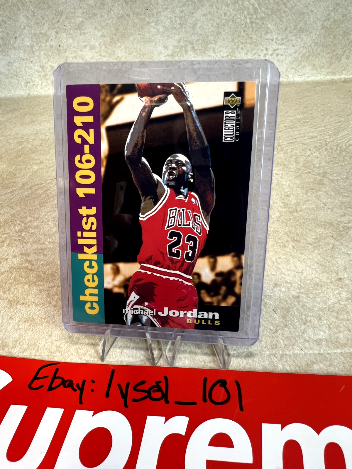 Michael Jordan 1995 Upper Deck Collectors Choice Checklist 106-210 Chicago Bulls