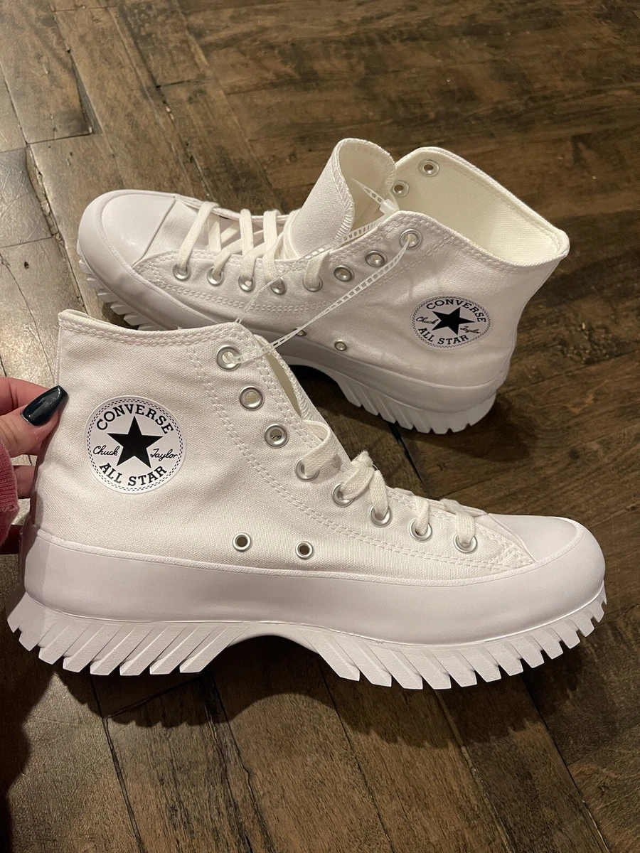 Size 10.5 Converse Chuck Taylor All Star High Lugged White eBay