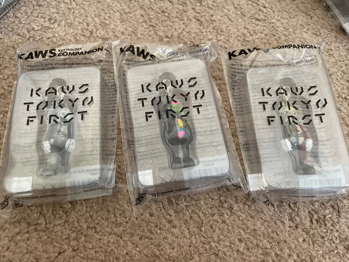 KAWS Tokyo First Flayed Companion Keychain 3 pack (IN PACKAGING