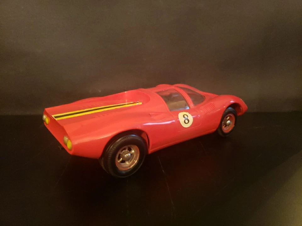 FERRARI DINO COCHE DEPORTIVO PLAYART A BATERÍA HONG KONG PLÁSTICO FUNCIONANDO RARO  Foto 4 de 4
