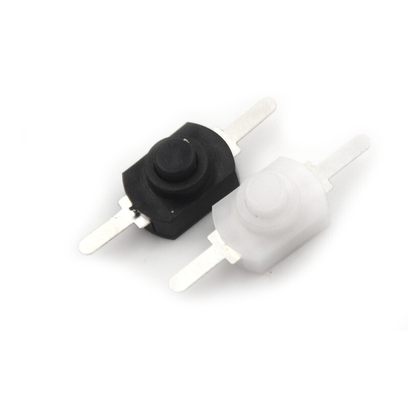 10Pcs 12*8MM DC 1A Black On Off Mini Push Button Switches For Electric ...