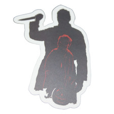 Halloween Michael Myers Red Black Pumpkin Horror Movie Sticker