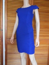 Women's Royal Blue Bodycon Pencil Office Formal Dress Size: XS