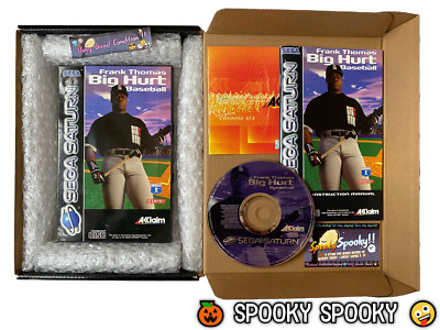 Frank Thomas Big Hurt Baseball Sega Saturn - UK PAL sehr guter Zustand - hochwertige Verpackung