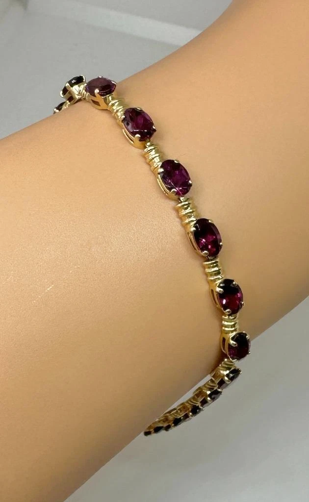 14 karat 2024 gold tennis bracelet