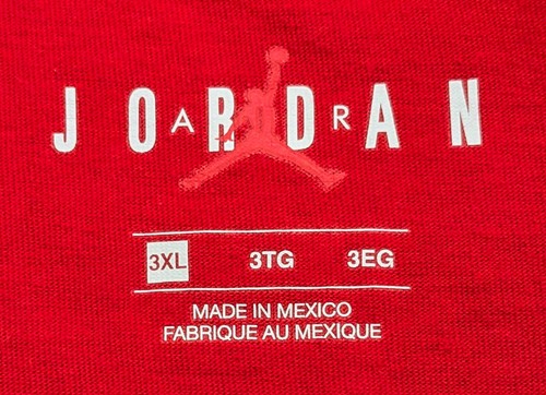 NWT Jordan Brand Jumpman Logo T-Shirt Air Jordan Red Black Men's Size 3XL XXXL - Picture 3 of 8