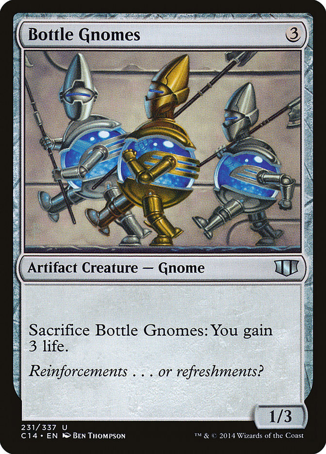 MTG Magic the Gathering Bottle Gnomes (231/397) Commander 2014 NM