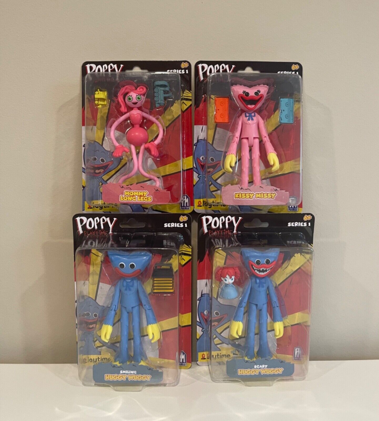 Poppy Playtime Figures Huggy Wuggy Mommy Long legs Kissy Missy Complete  Series 1