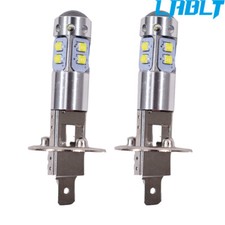 LABLT Fog Lights Bulbs H1 6000k 100w Ultra White 5052 W/O Circular Holes