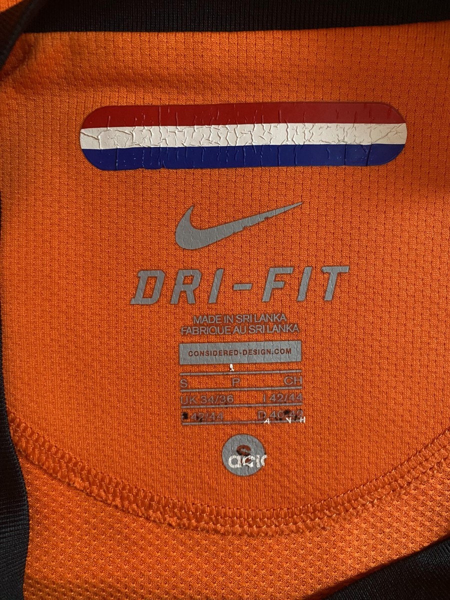 Camiseta de visitante de Holanda 2010-2012 de Wesley Sneijder, talla S