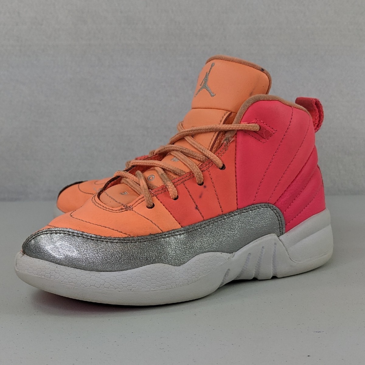 Nike Air Jordan 12 Retro Sunrise Shoes Girls Kids Size 13.5C Nike Air Jordan 12 Retro Sunrise Shoes Girls Kids Size 13.5C