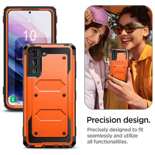 Orange For Samsung Galaxy S21 Ultra/FE/S21+ Rubber Bumper Case Cover Accessories - Zdjęcie 9 z 14