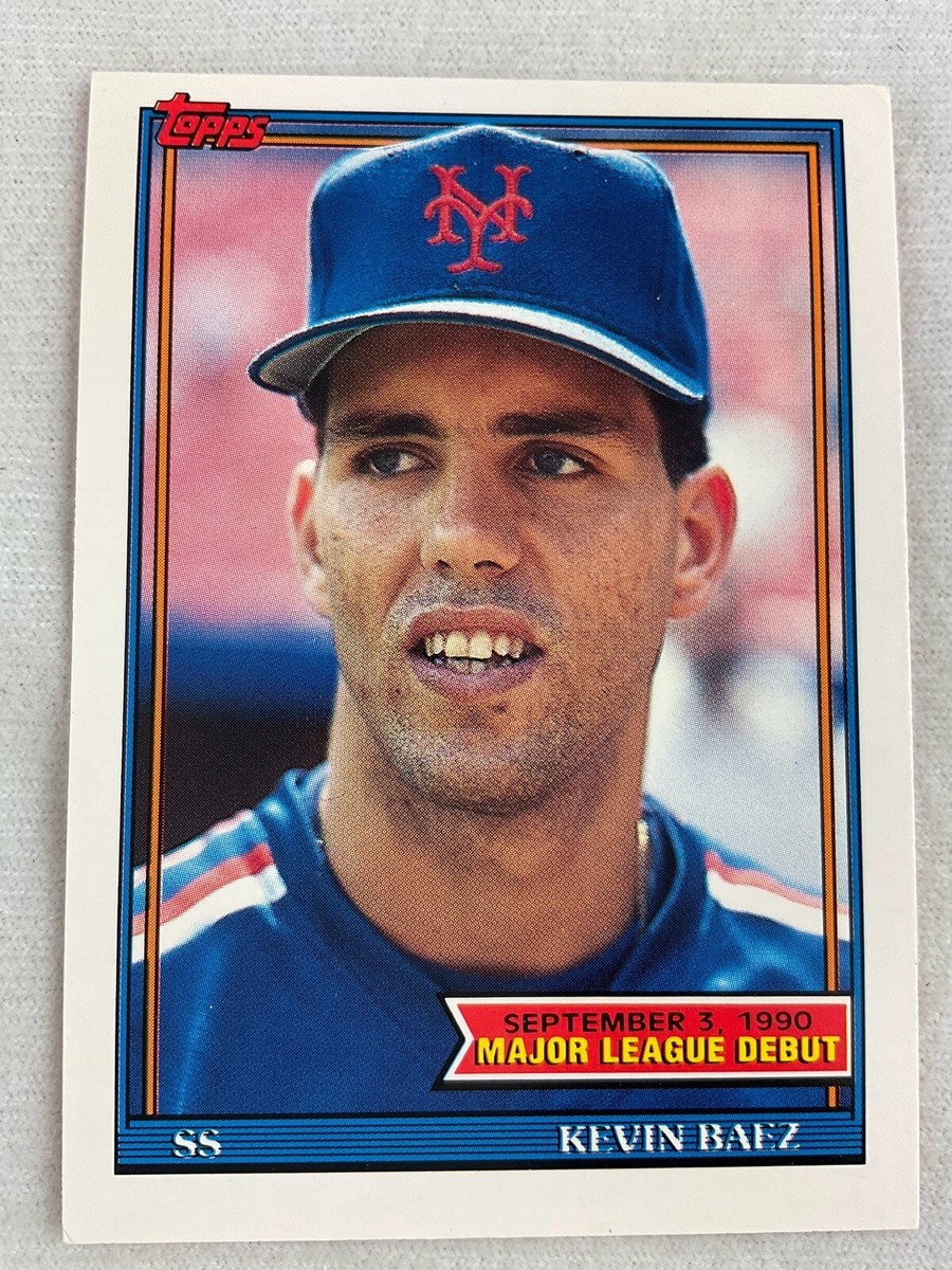 1990 Topps Major League Debut Card #009-Kevin Baez, New York Mets