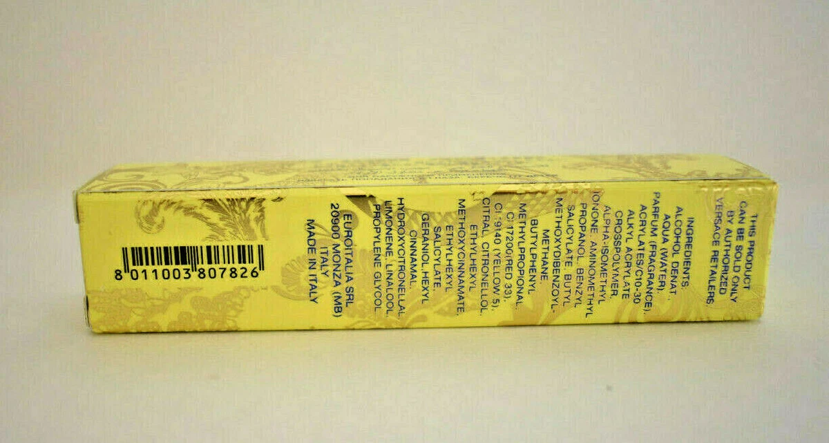 Versace Yellow Diamond Eau de Toilette Rollerball Travel Size 10ml