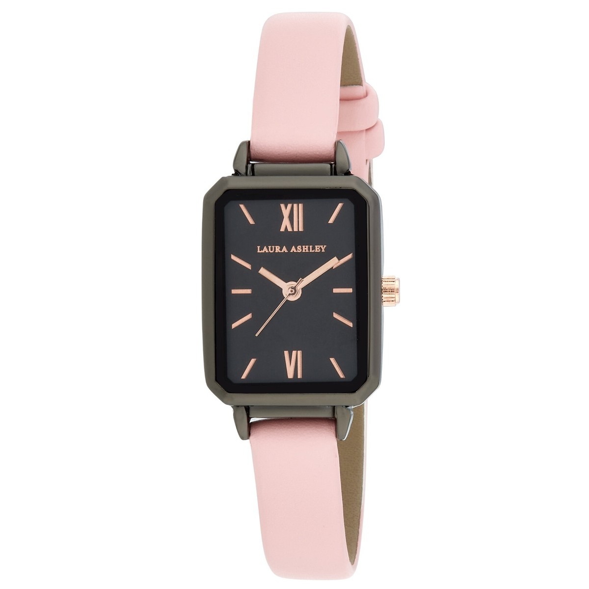 Laura Ashley Women's 22mm Tank Colored Dial Strap Watch | eBay