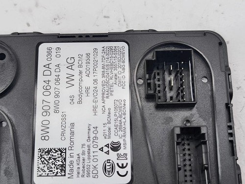 Audi A5 2017 Body Comfort Control Module Unit 8W0907064DA AMD131775 - Picture 4 of 7