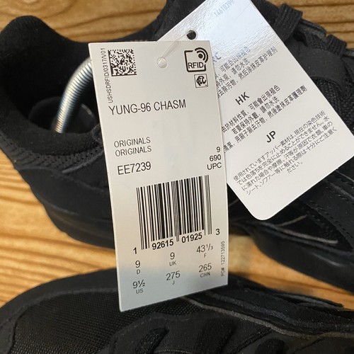 Adidas Mens Yung-96 Chasm Triple Black Sneakers EE7239 NEW W/ BOX | eBay