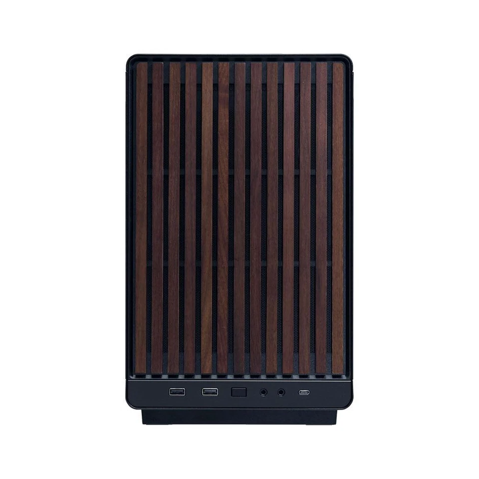 Lian Li A3 microATX Mini Tower Computer Case - Wooden Black - Image 2 of 4
