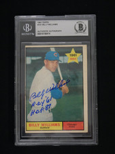 BILLY WILLIAM SIGNED 1961 TOPPS #141  RC 